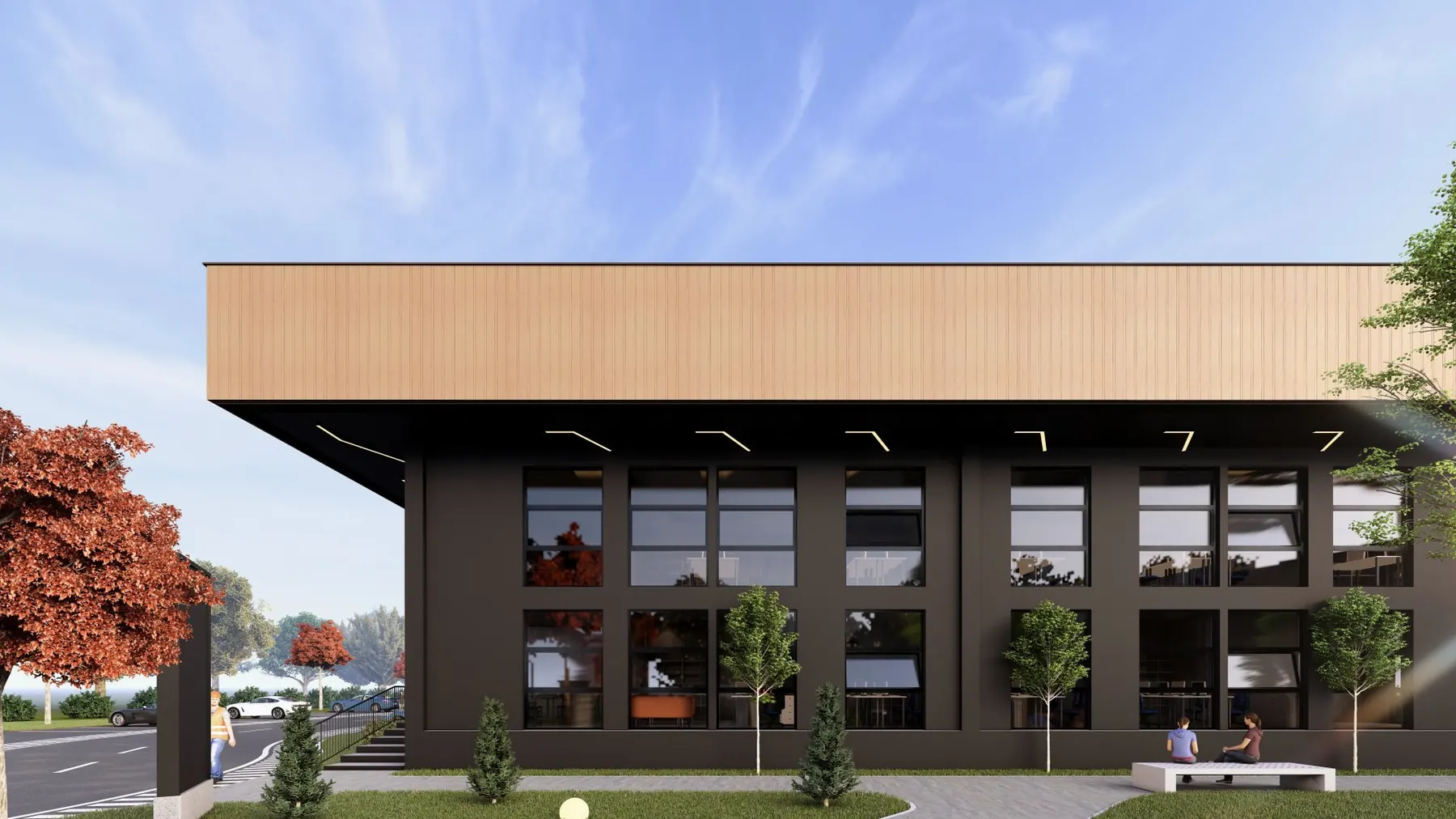 HEXATECH administrative building, Kosovo — rendering
